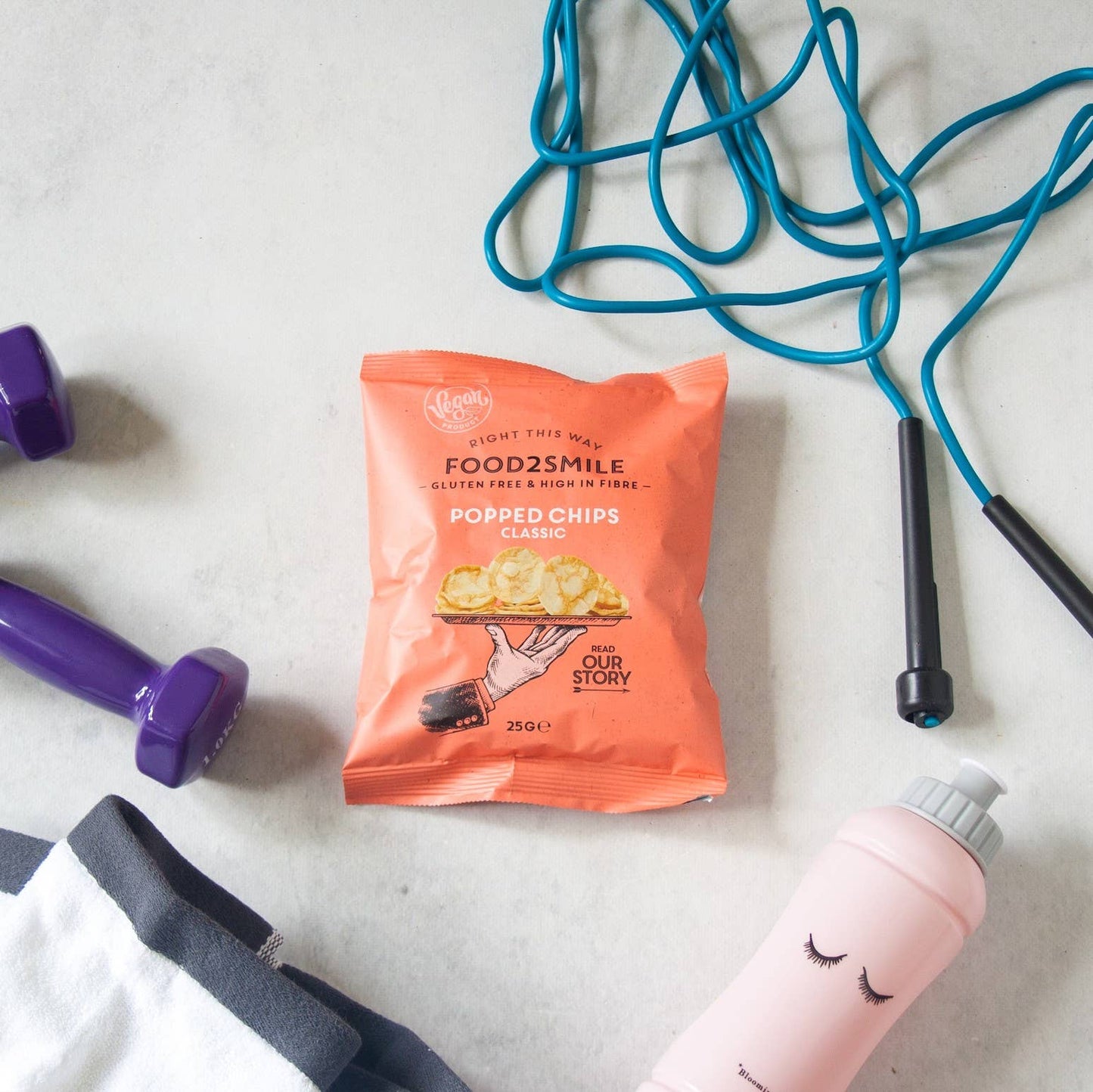 Natural protein chips | Popped Chips Classic 25 gram