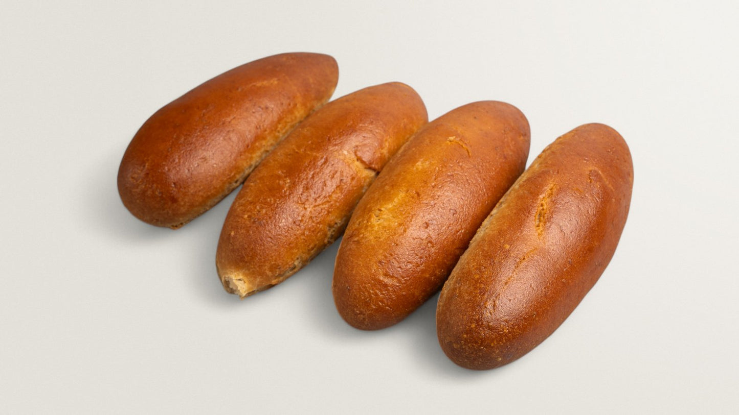 Gluten-Free Hot Dog Buns (Korvbröd, Milk-Free) – 4 Pack