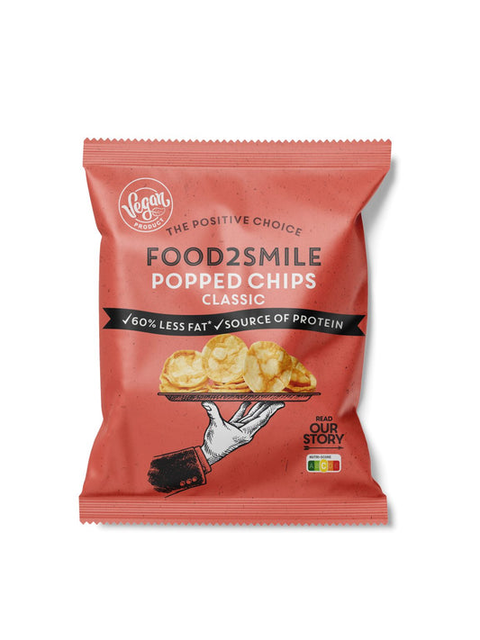 Natural protein chips | Popped Chips Classic 25 gram