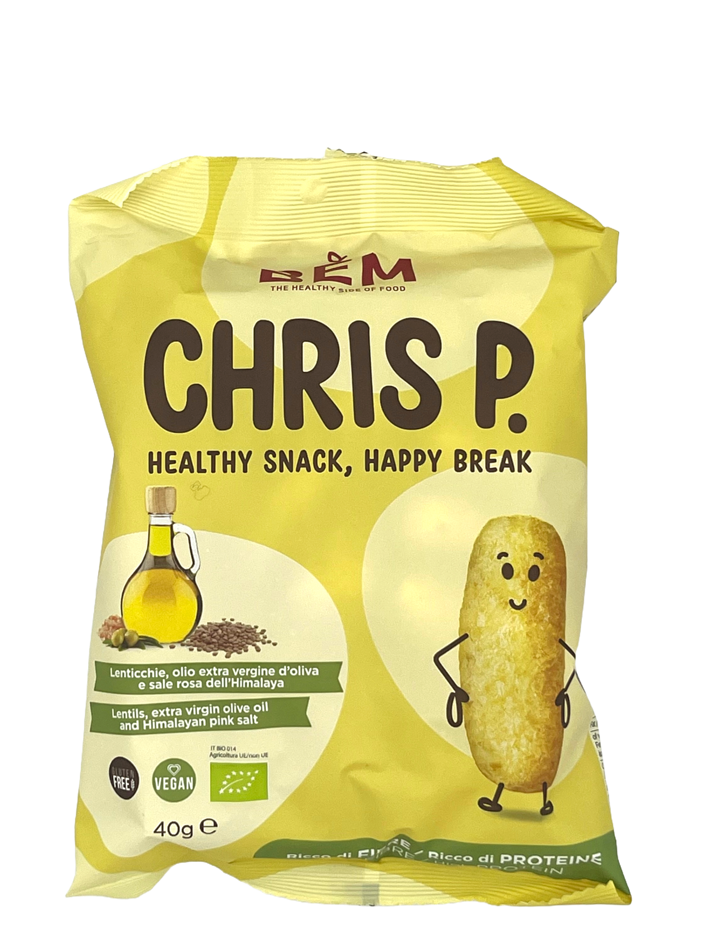 Chris.P EVO lentil snack/Himalaya Salt Bio BEM 40g