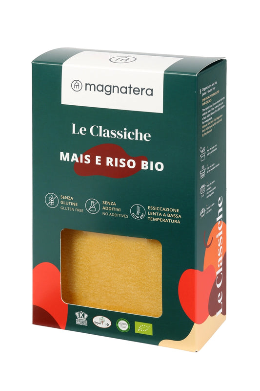 GLUTEN-FREE PASTA LASAGNE CORN RICE BIO made in Italy